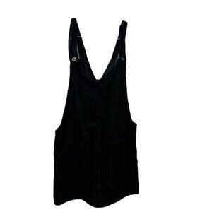 Black Corduroy Overall Pinafore Dress With Pockets By Other Stories‎ Size S
